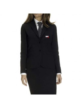 Black receptionist uniform suit
